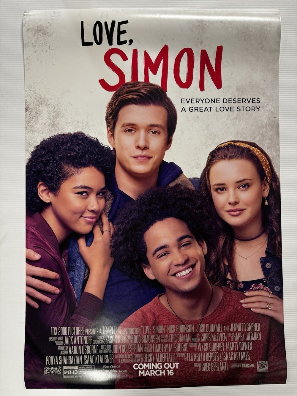 Love Simon Official Movie Poster Double Sided Theater Poster 27x40